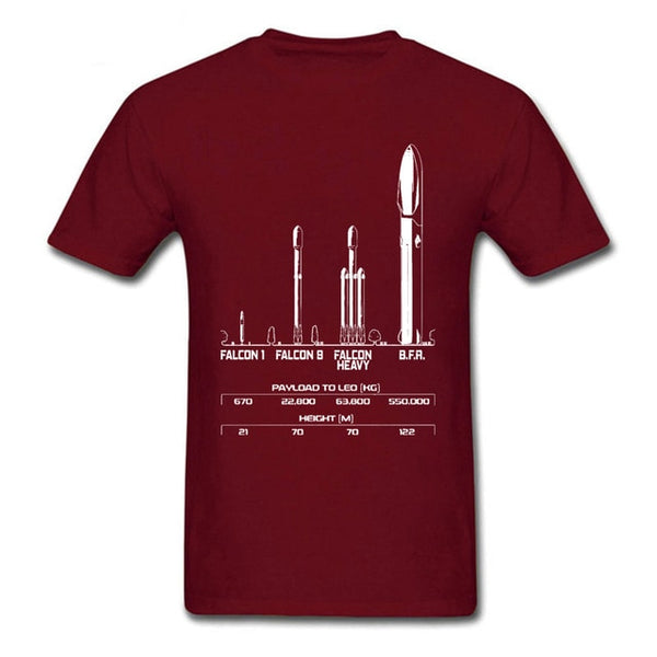 Payload Elon Musk Rocket Space SpaceX Tshirt Falcon Launch Mars Moon Occupy CCCP Soviet Father's T Shirt Men Oversized Satellite