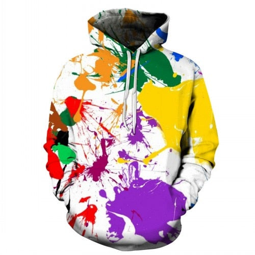 TUNSECHY Hot Fashion Men/Women 3D Sweatshirts Print Milk Space Galaxy Hooded Hoodies Unisex Tops Wholesale and retail