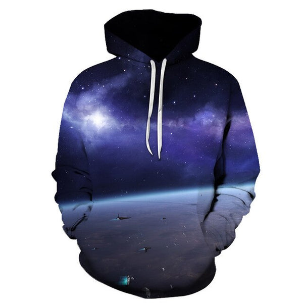 Various Styles Designs Space Galaxy 3D Hoodies Men/Women 3d Hooded Sweatshirts Print Purple Nebula Clouds Autumn Winter Hoodie