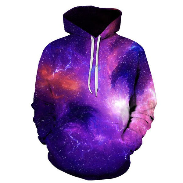 Various Styles Designs Space Galaxy 3D Hoodies Men/Women 3d Hooded Sweatshirts Print Purple Nebula Clouds Autumn Winter Hoodie