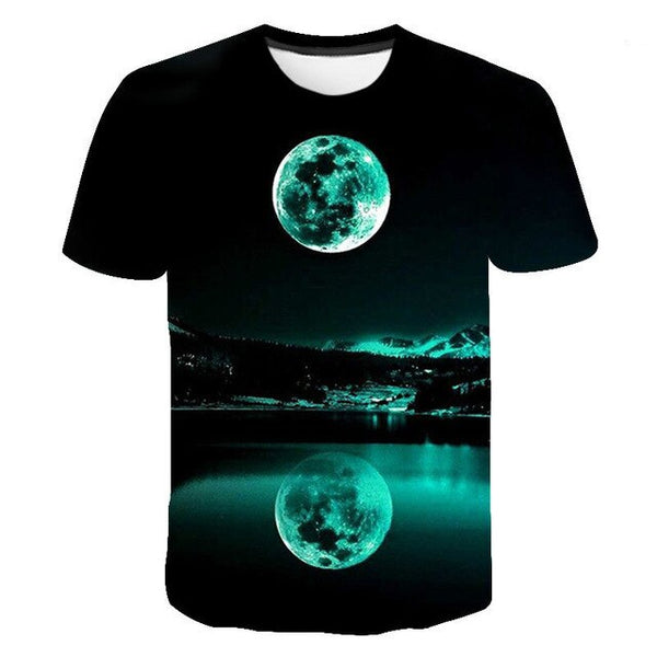 Space Galaxy Planet Universe 3D printed T-shirt men's ladies kids Sky Star 3D printed cool tops boys girls fashion streetwear