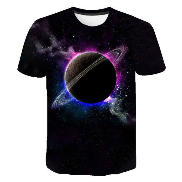 Space Galaxy Planet Universe 3D printed T-shirt men's ladies kids Sky Star 3D printed cool tops boys girls fashion streetwear