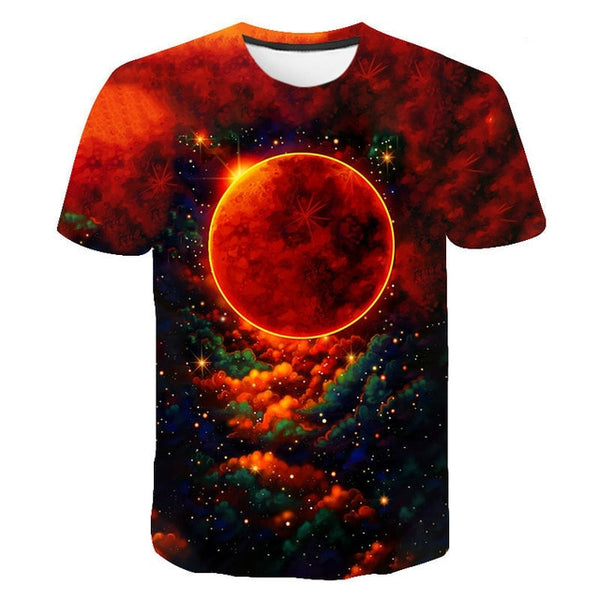 Space Galaxy Planet Universe 3D printed T-shirt men's ladies kids Sky Star 3D printed cool tops boys girls fashion streetwear