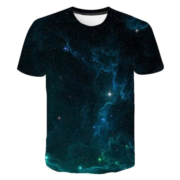 Space Galaxy Planet Universe 3D printed T-shirt men's ladies kids Sky Star 3D printed cool tops boys girls fashion streetwear